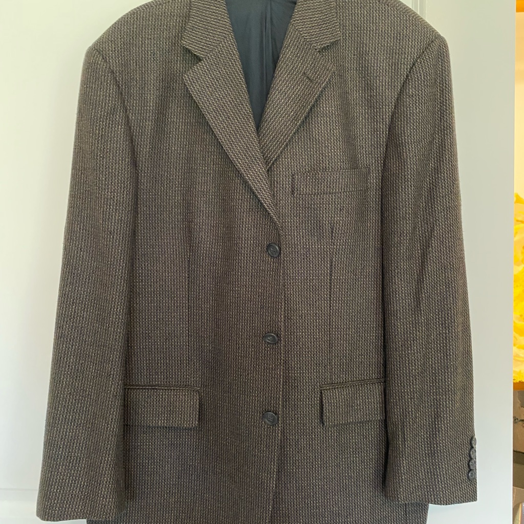 Pronto Uomo Gray Wool&Silk Sport Coat Blazer